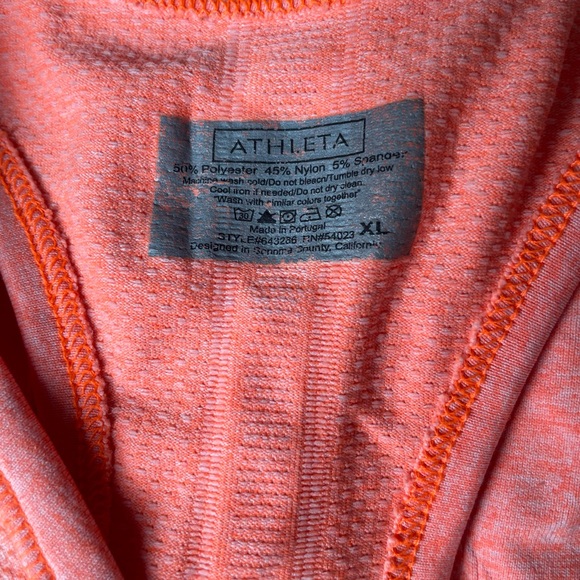 Athleta Fastest Track Racerback Tank Coral size XL - Picture 3 of 3